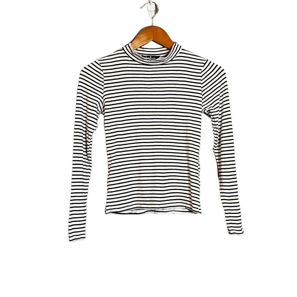 NWT! Lulus‎ striped long sleeve cropped tee